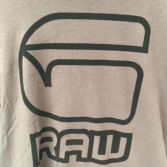 G-Star Raw Short Sleeves Graphic Olive Brown Cotton T-shirt Size S - Picture 3 of 7